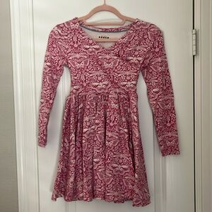 Girls Mini Boden butterfly dress, long sleeves